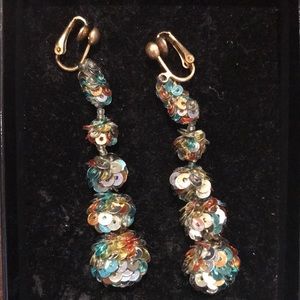 M Missoni clipmon sequin earrings